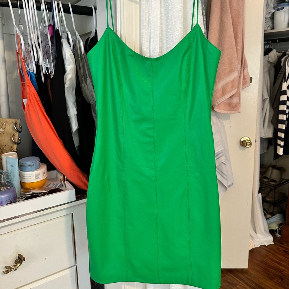 AMANDA UPRICHARD Rocco faux leather mini dress - never worn!!!